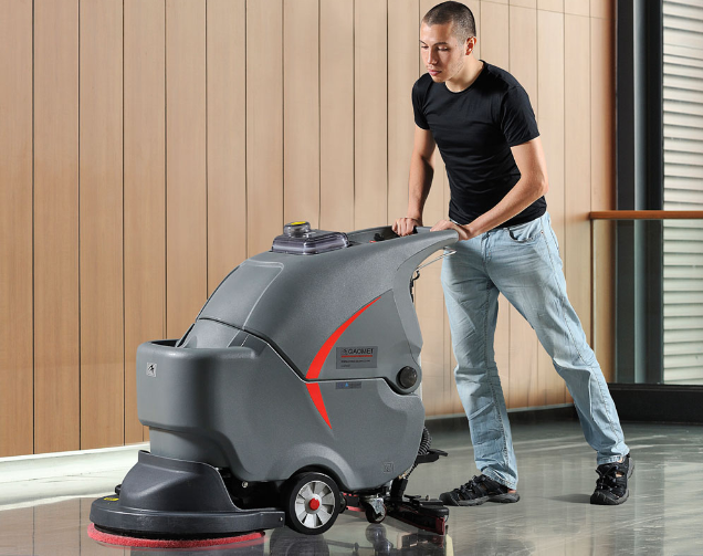 手推式洗地機(jī)原理